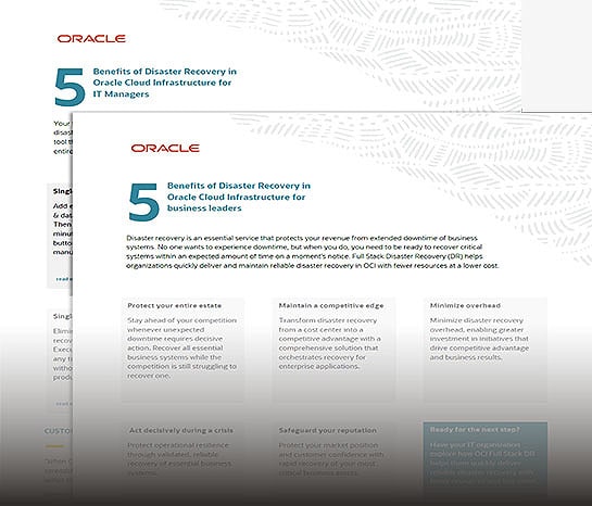 Quick and simple disaster recovery banner