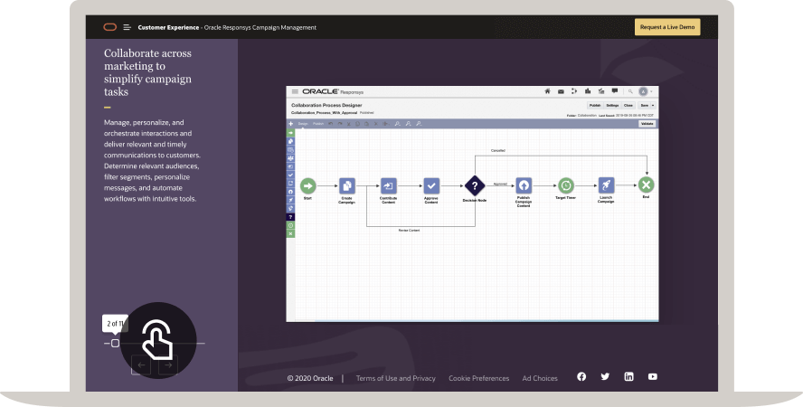 شاهد برنامج إدارة الحملات أثناء العمل