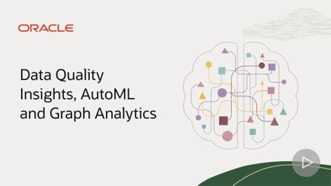 Data Quality Insights, AutoML and Graph Analytics
