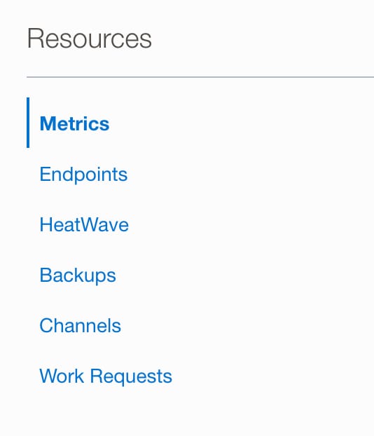 screenshot of resources tab